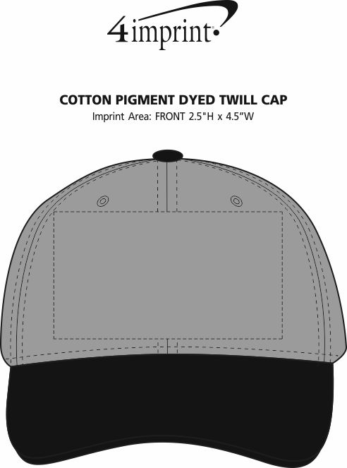 Imprint Area of Eureka Heavyweight Cotton Twill Cap