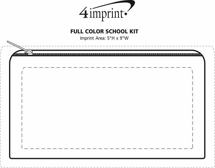 Imprint Area of Full Color School Kit