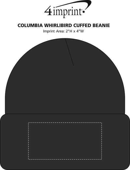 Imprint Area of Columbia Whirlibird Cuffed Beanie