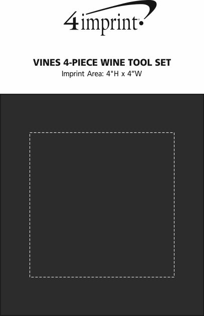 Imprint Area of Vines 4-Piece Wine Tool Set