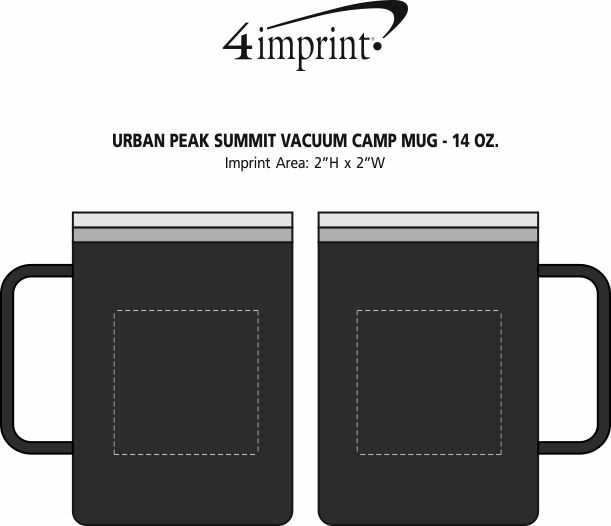 Imprint Area of Urban Peak Summit Vacuum Camp Mug - 14 oz.