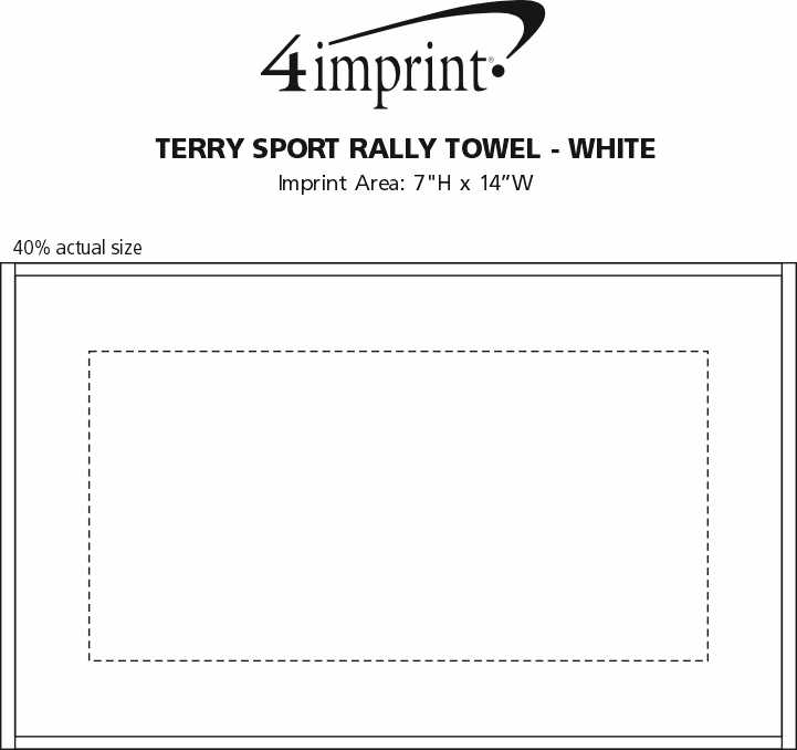 Terry Sport Rally Towel White 165095W
