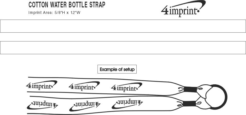 Imprint Area of Bottle Holder Lanyard