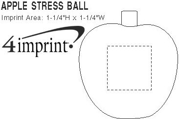 Imprint Area of Apple Stress Reliever