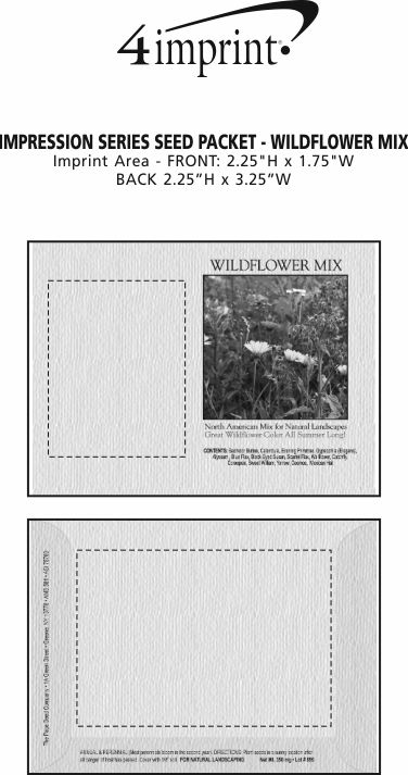 Imprint Area of Impression Series Seed Packet - Wildflower Mix