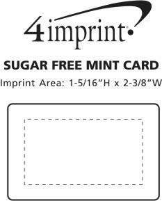 Imprint Area of Sugar-Free Mint Card