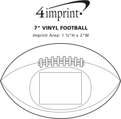 Imprint Area of Vinyl Football