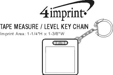 Imprint Area of Tape Measure/Level Keychain