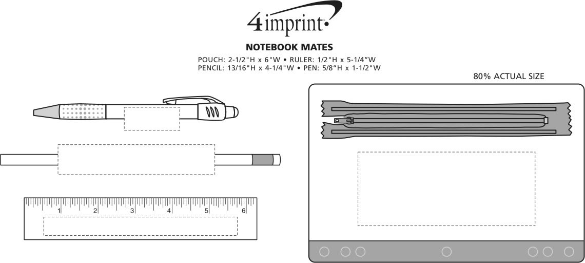 Imprint Area of Notebook Mate