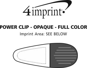 Imprint Area of Power Clip - Opaque - Full Color