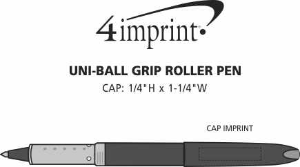 Imprint Area of uni-ball Grip Fine Point Rollerball Pen - Full Color