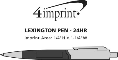 Imprint Area of Lexington Metal Pen - 24 hr