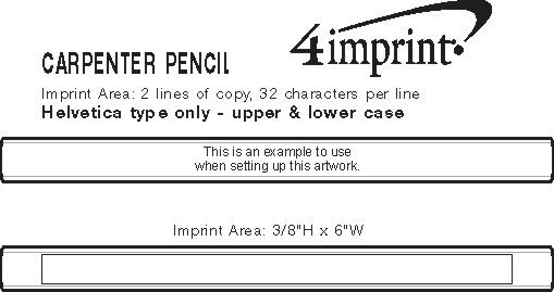 Imprint Area of Carpenter Pencil