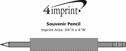 Imprint Area of Souvenir Pencil