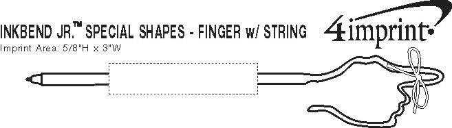 Imprint Area of Inkbend Standard Special Shapes - Finger with String