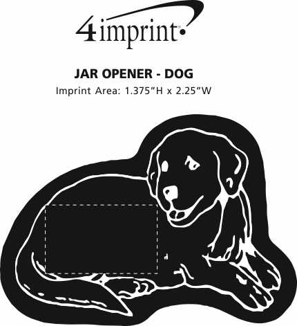 Imprint Area of Jar Opener - Dog