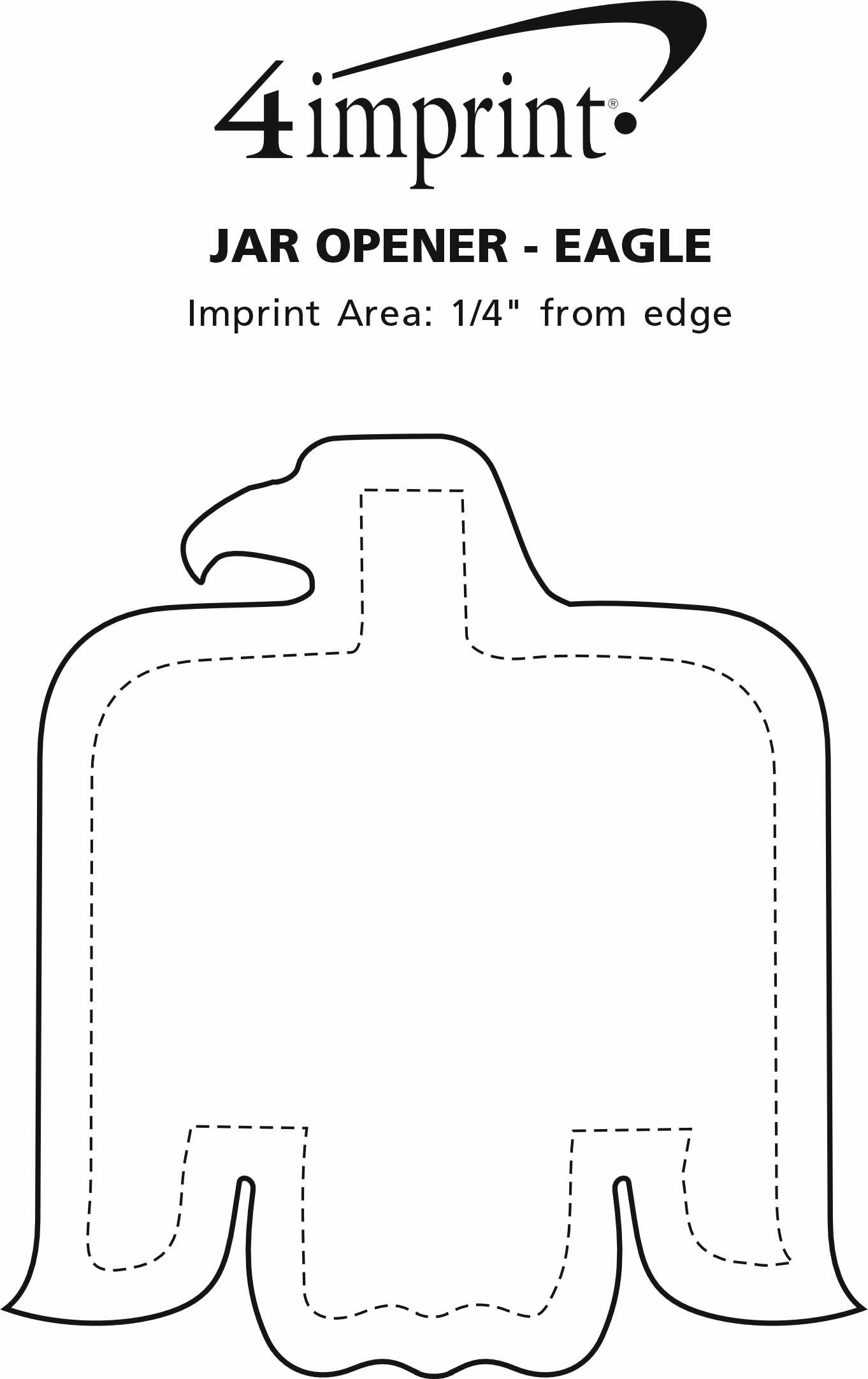 Imprint Area of Jar Opener - Eagle