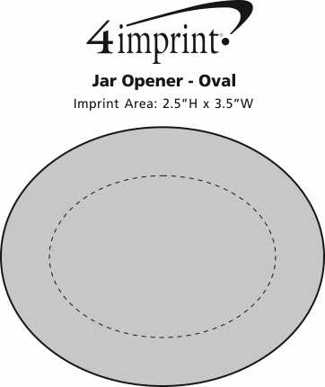 Imprint Area of Jar Opener - Oval