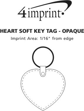 Imprint Area of Heart Soft Keychain - Opaque