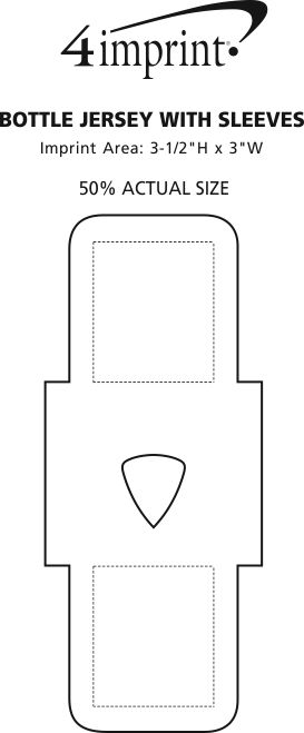 Imprint Area of Bottle Jersey with Sleeves