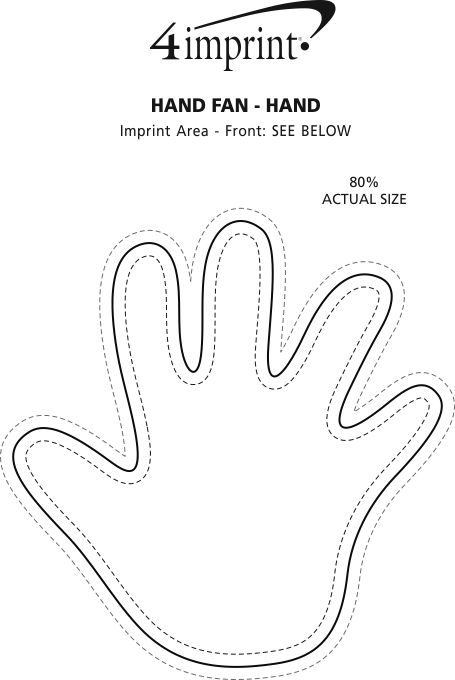 Imprint Area of Hand Fan - Hand