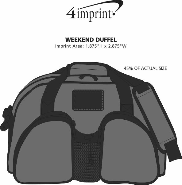 Imprint Area of Weekend Duffel