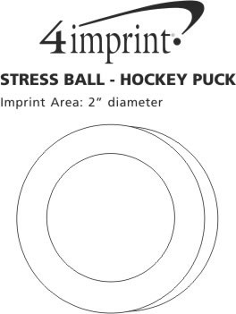 Imprint Area of Hockey Puck Stress Reliever