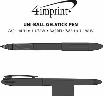 Imprint Area of uni-ball Gel Stick Pen