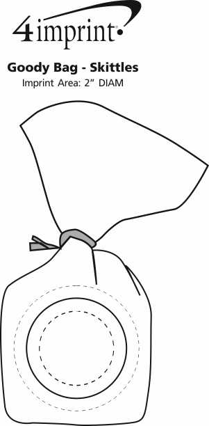 Imprint Area of Goody Bag - Skittles