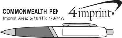 Imprint Area of Commonwealth Metal Pen