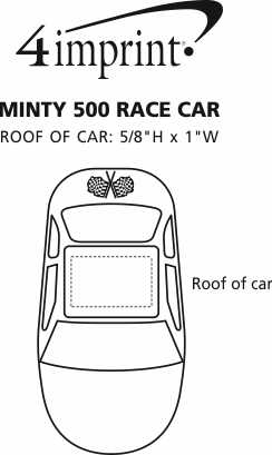 Imprint Area of Race Car Mint Tin