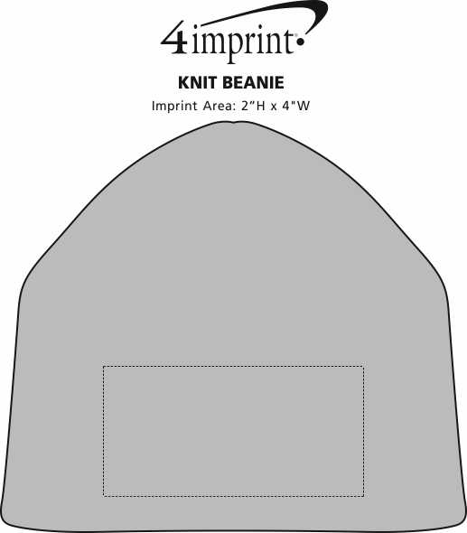 Imprint Area of Knit Beanie