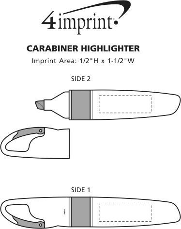 Imprint Area of Carabiner Highlighter