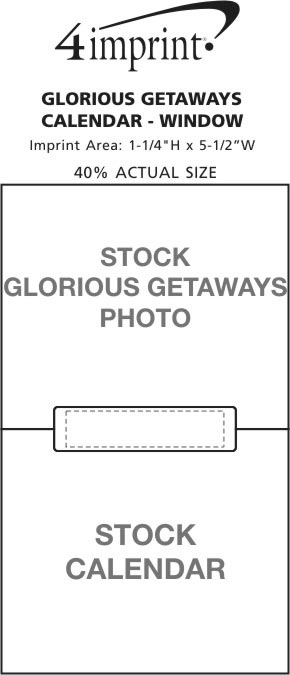 Imprint Area of Glorious Getaways Calendar - Window