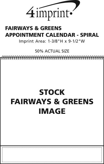 Imprint Area of Fairways & Greens Calendar - Spiral