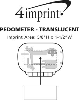 Imprint Area of Pedometer - Translucent