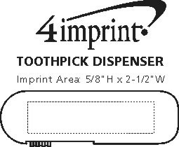 Imprint Area of Toothpick Dispenser