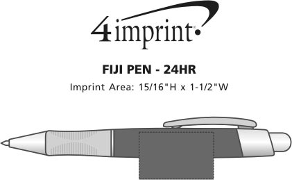 Imprint Area of Fiji Pen - 24 hr