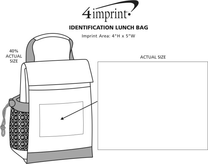 Imprint Area of Identification Lunch Bag