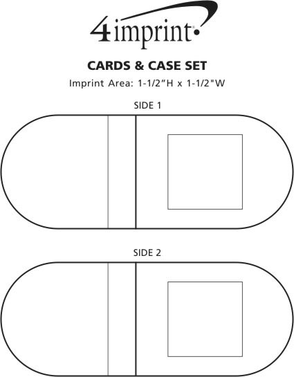 Imprint Area of Playing Cards and Case