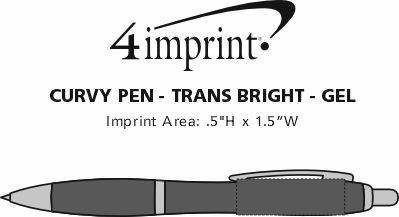 Imprint Area of Curvy Pen - Trans Brights - Gel