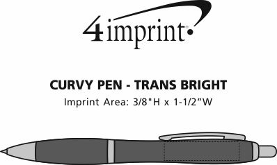 Imprint Area of Curvy Pen - Trans Brights
