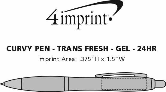 Imprint Area of Curvy Pen - Trans Fresh - Gel - 24 hr