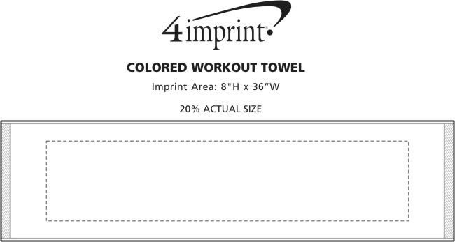 Imprint Area of Workout Towel - Colors