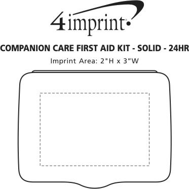 Imprint Area of Companion Care First Aid Kit - Opaque - 24 hr