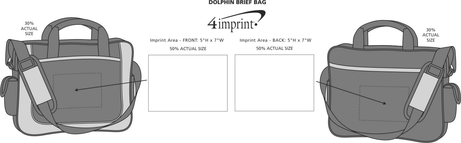 Imprint Area of Dolphin Brief Bag