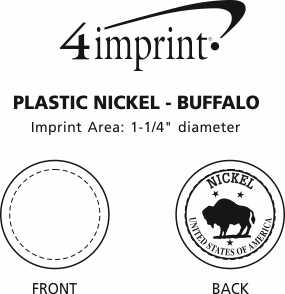 Imprint Area of Plastic Nickel - Buffalo