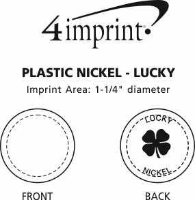 Imprint Area of Plastic Nickel - Lucky - 24 hr