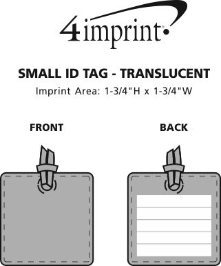 4imprint.com: Small ID Tag - Translucent 8186-T