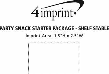 Imprint Area of Party Snack Starter Package - Shelf Stable
